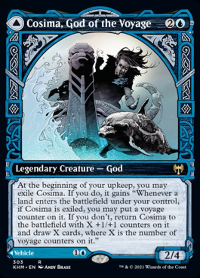 Cosima, God of the Voyage // The Omenkeel (Showcase) [Kaldheim] - Magic: The Gathering - Card Brawlers | Quebec | Canada |