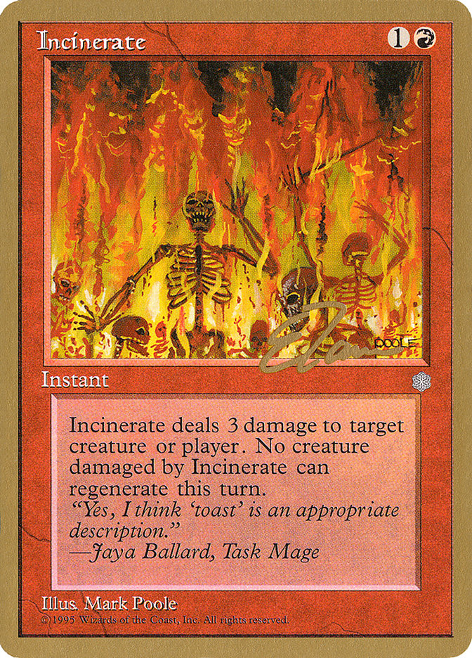 Incinerate (Eric Tam) [Pro Tour Collector Set] - Magic: The Gathering - Card Brawlers | Quebec | Canada |