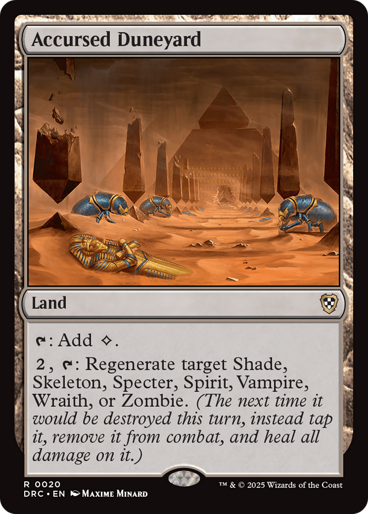 Accursed Duneyard [Aetherdrift Commander] - Magic: The Gathering - Card Brawlers | Quebec | Canada |