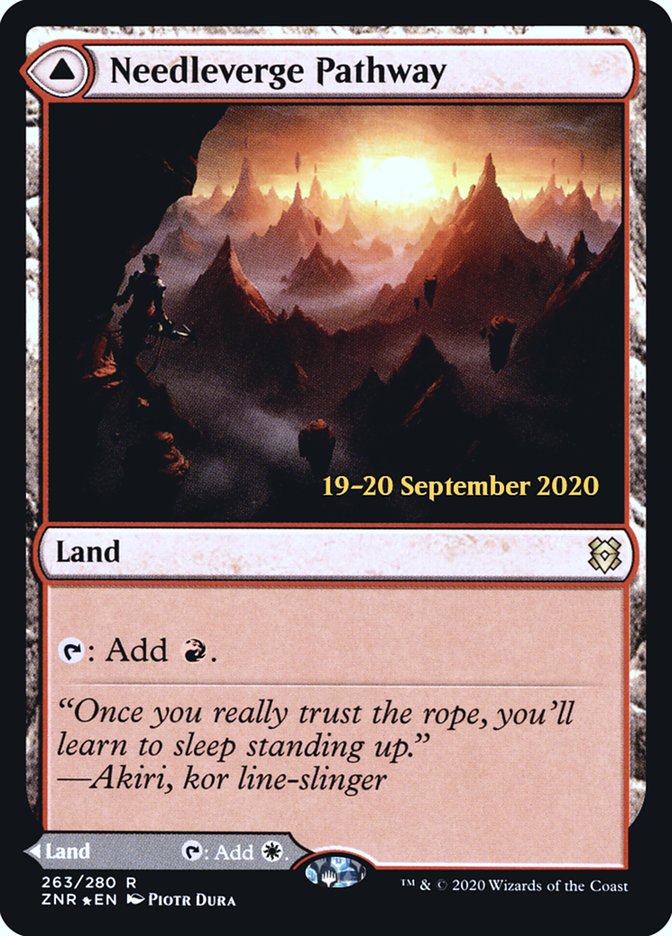 Needleverge Pathway // Pillarverge Pathway [Zendikar Rising Prerelease Promos] - Magic: The Gathering - Card Brawlers | Quebec | Canada |