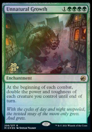 Unnatural Growth [Innistrad: Midnight Hunt Prerelease Promos] - Magic: The Gathering - Card Brawlers | Quebec | Canada |