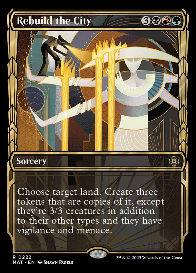 Rebuild the City (Showcase Halo Foil) [March of the Machine: The Aftermath] - Magic: The Gathering - Card Brawlers | Quebec | Canada |
