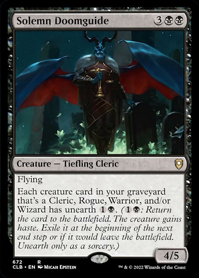 Solemn Doomguide [Commander Legends: Battle for Baldur's Gate] - Magic: The Gathering - Card Brawlers | Quebec | Canada |