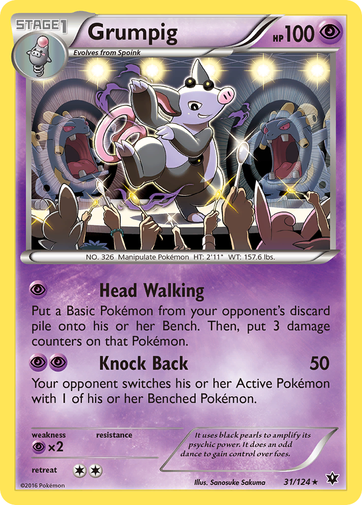 Grumpig (31/124) [XY: Fates Collide] - Pokémon - Card Brawlers | Quebec | Canada |