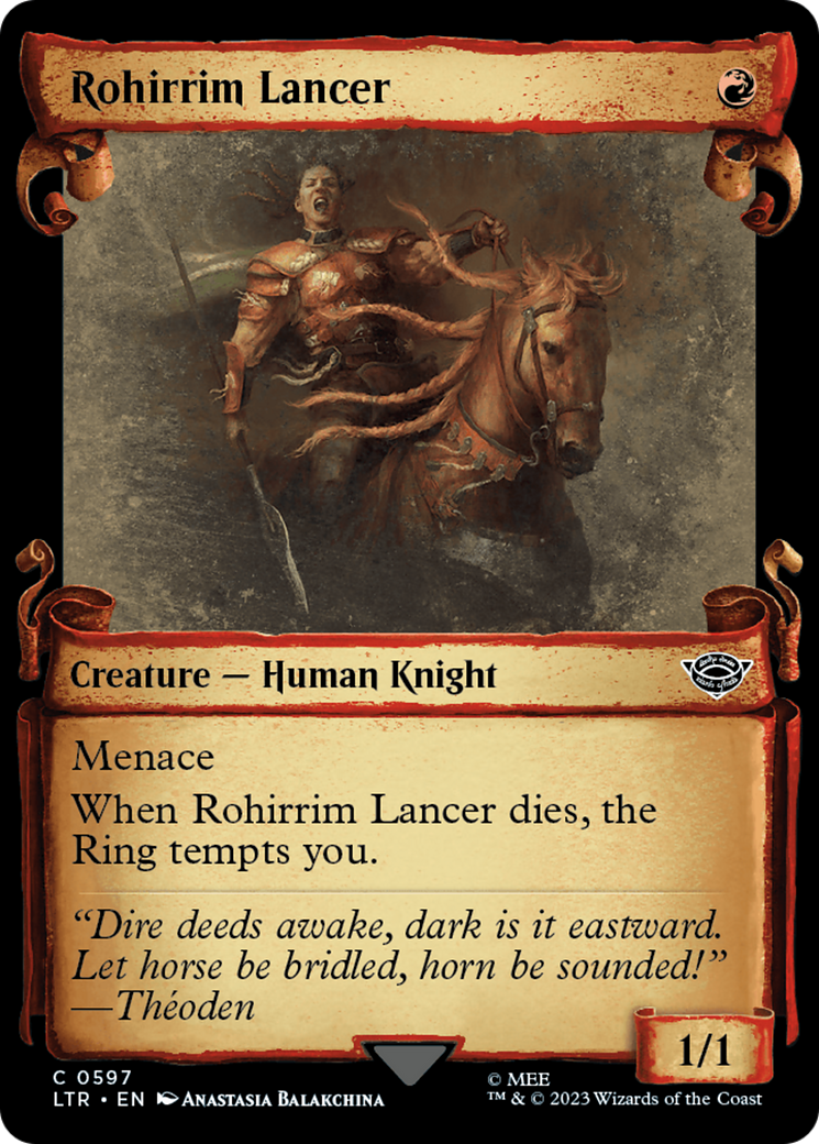 Rohirrim Lancer [The Lord of the Rings: Tales of Middle-Earth Showcase Scrolls] - Magic: The Gathering - Card Brawlers | Quebec | Canada |