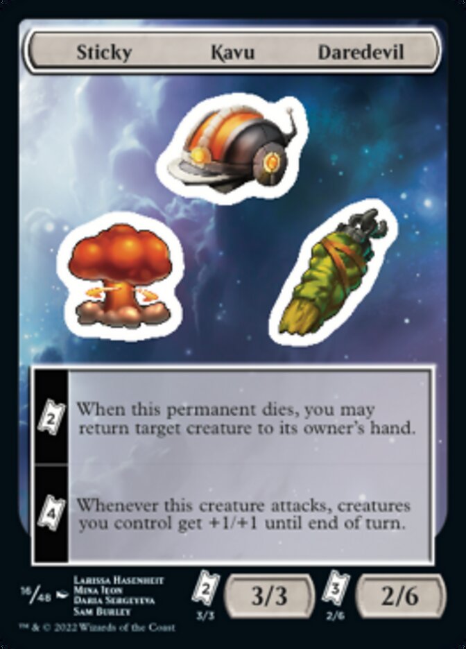 Sticky Kavu Daredevil [Unfinity Stickers] - Magic: The Gathering - Card Brawlers | Quebec | Canada |