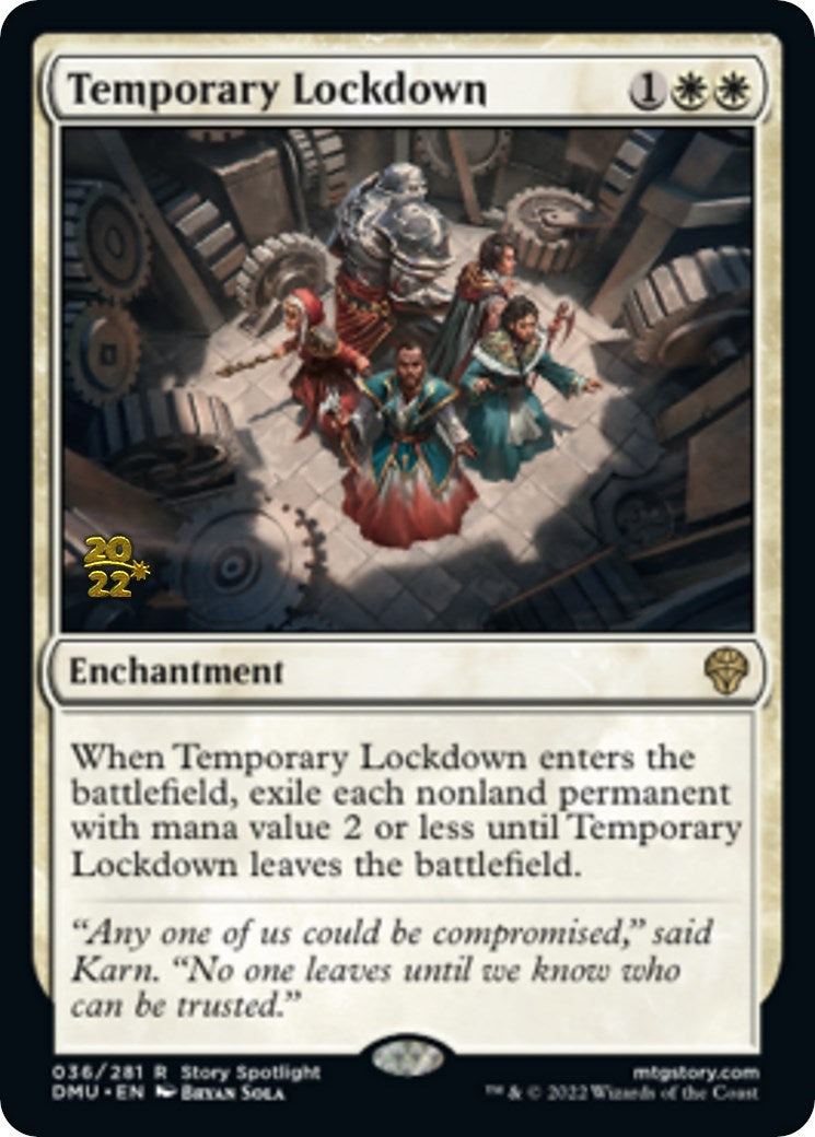 Temporary Lockdown [Dominaria United Prerelease Promos] - Magic: The Gathering - Card Brawlers | Quebec | Canada |