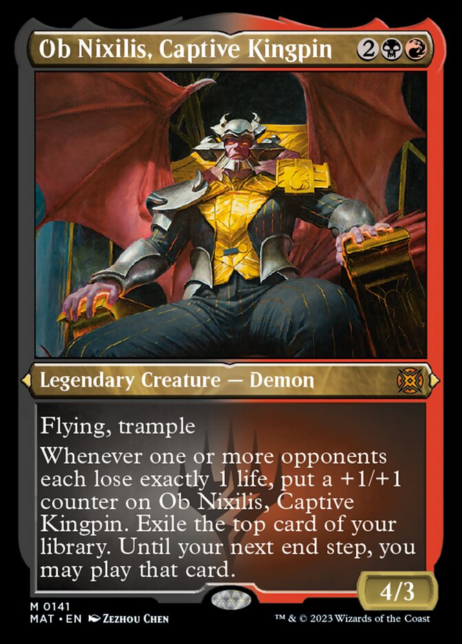 Ob Nixilis, Captive Kingpin (Foil Etched) [March of the Machine: The Aftermath] - Magic: The Gathering - Card Brawlers | Quebec | Canada |