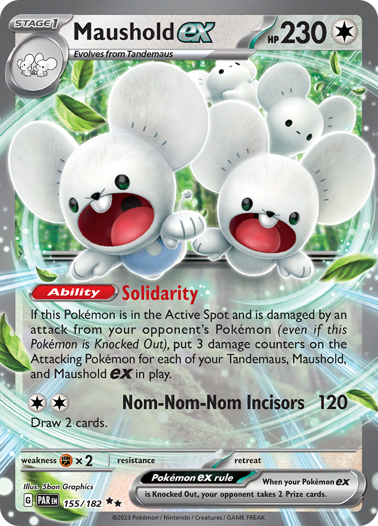 Maushold ex (155/182) [Scarlet & Violet: Paradox Rift] - Pokémon - Card Brawlers | Quebec | Canada |