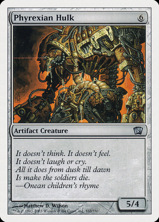 Phyrexian Hulk [Eighth Edition] - Magic: The Gathering - Card Brawlers | Quebec | Canada |