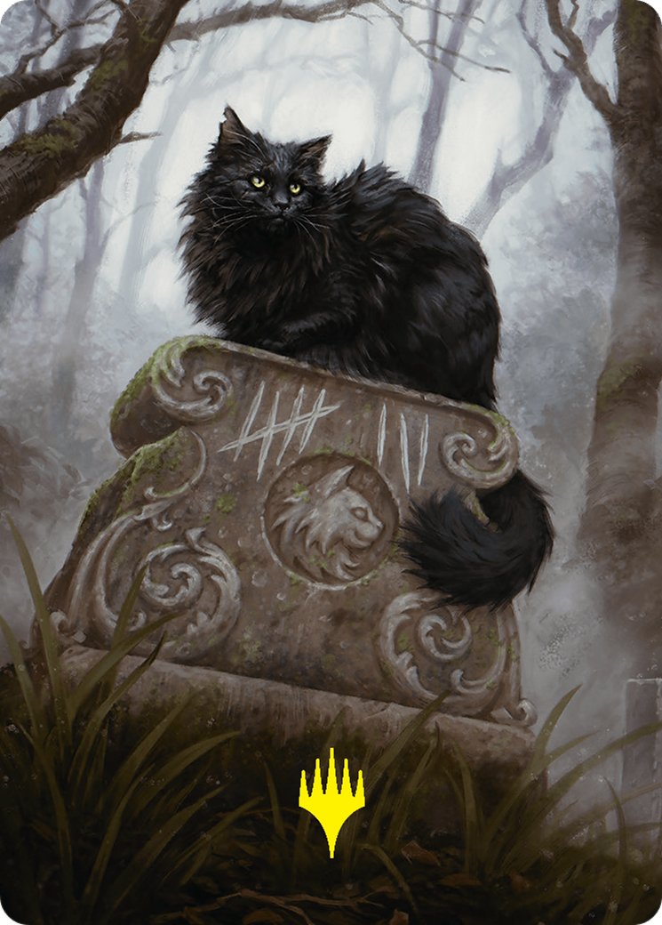 Nine-Lives Familiar 2 Art Card (36/54) (Gold-Stamped Planeswalker Symbol) [Foundations Art Series] - Magic: The Gathering - Card Brawlers | Quebec | Canada |