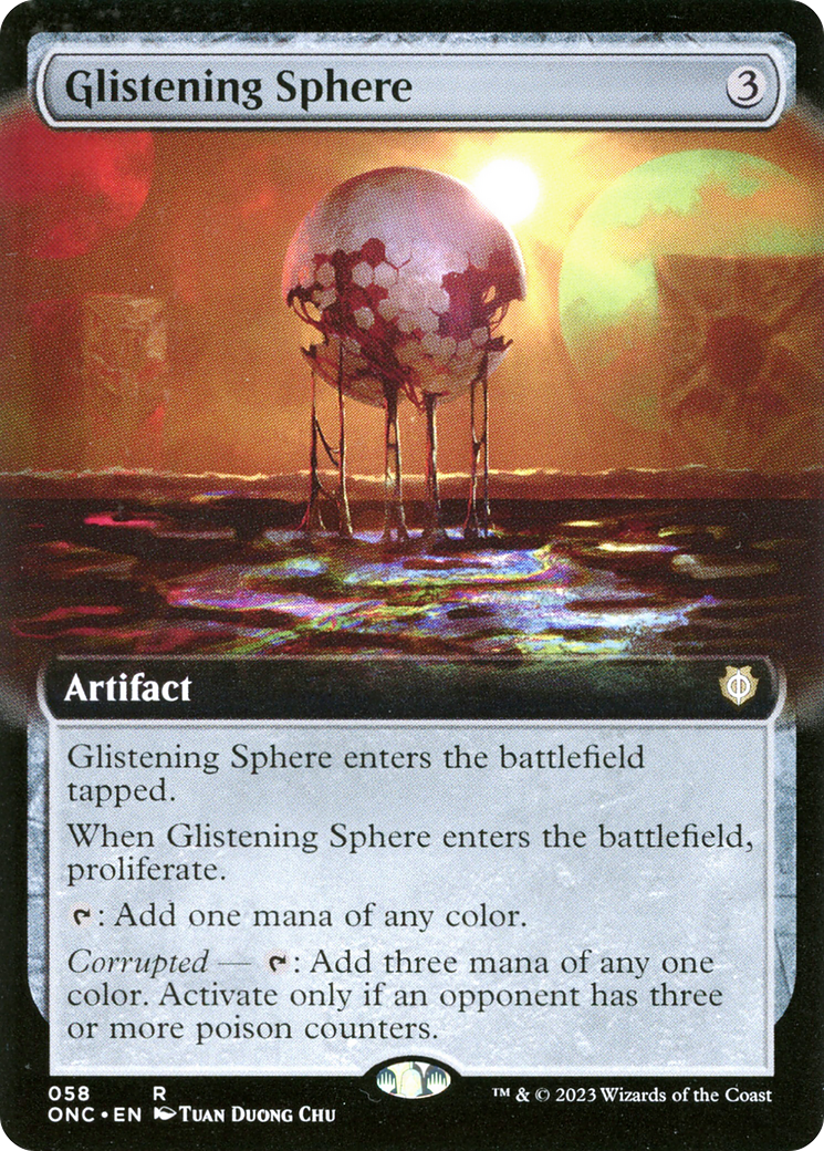 Glistening Sphere (Extended Art) [Phyrexia: All Will Be One Commander] - Magic: The Gathering - Card Brawlers | Quebec | Canada |