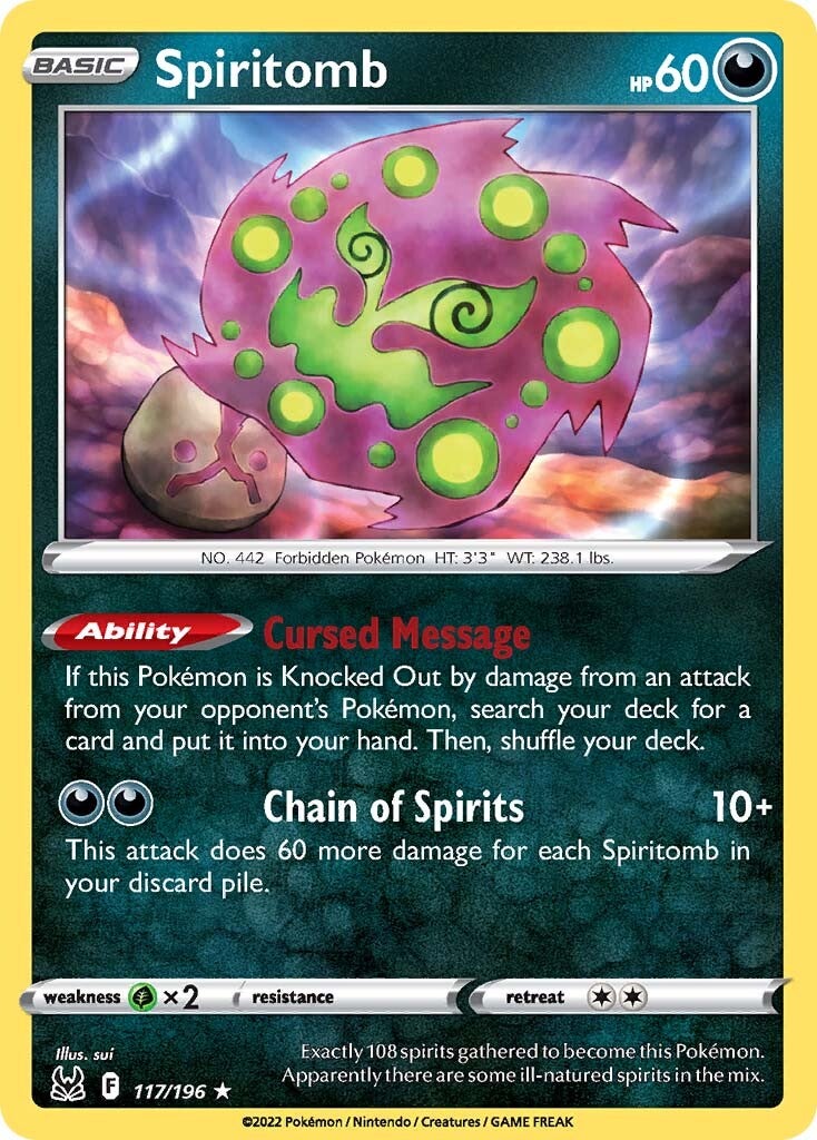 Spiritomb (117/196) [Sword & Shield: Lost Origin] - Pokémon - Card Brawlers | Quebec | Canada |