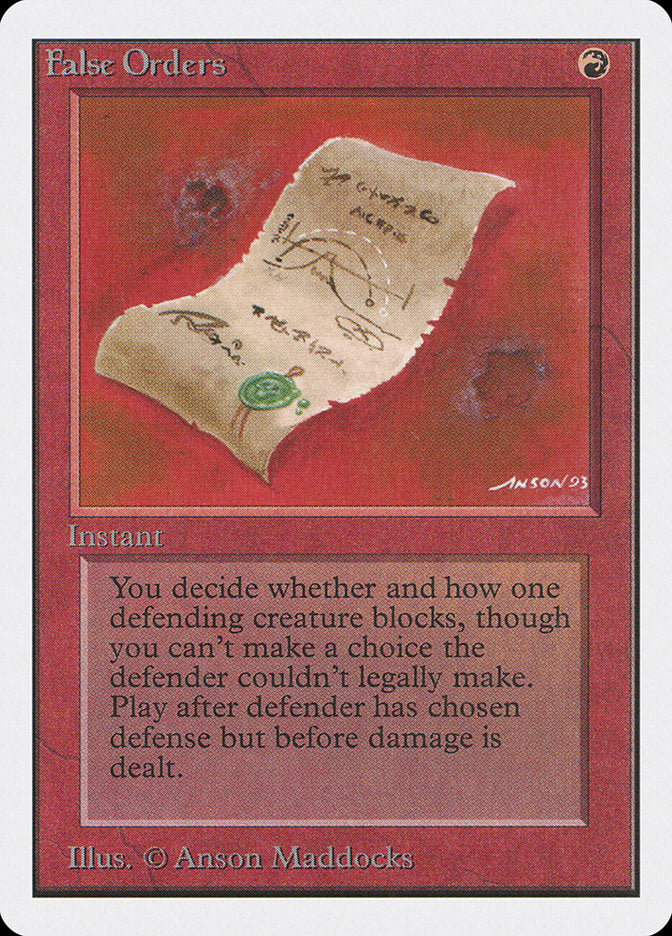 False Orders [Unlimited Edition] - Magic: The Gathering - Card Brawlers | Quebec | Canada |