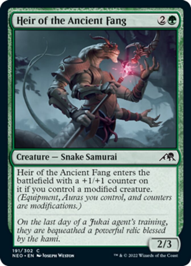 Heir of the Ancient Fang [Kamigawa: Neon Dynasty] - Magic: The Gathering - Card Brawlers | Quebec | Canada |