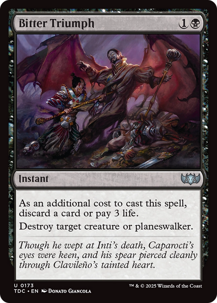 Bitter Triumph [Tarkir: Dragonstorm Commander] - Magic: The Gathering - Card Brawlers | Quebec | Canada |