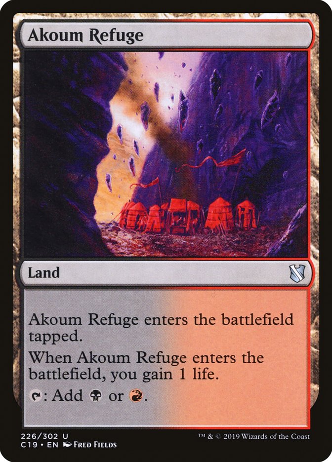 Akoum Refuge [Commander 2019] - Magic: The Gathering - Card Brawlers | Quebec | Canada |