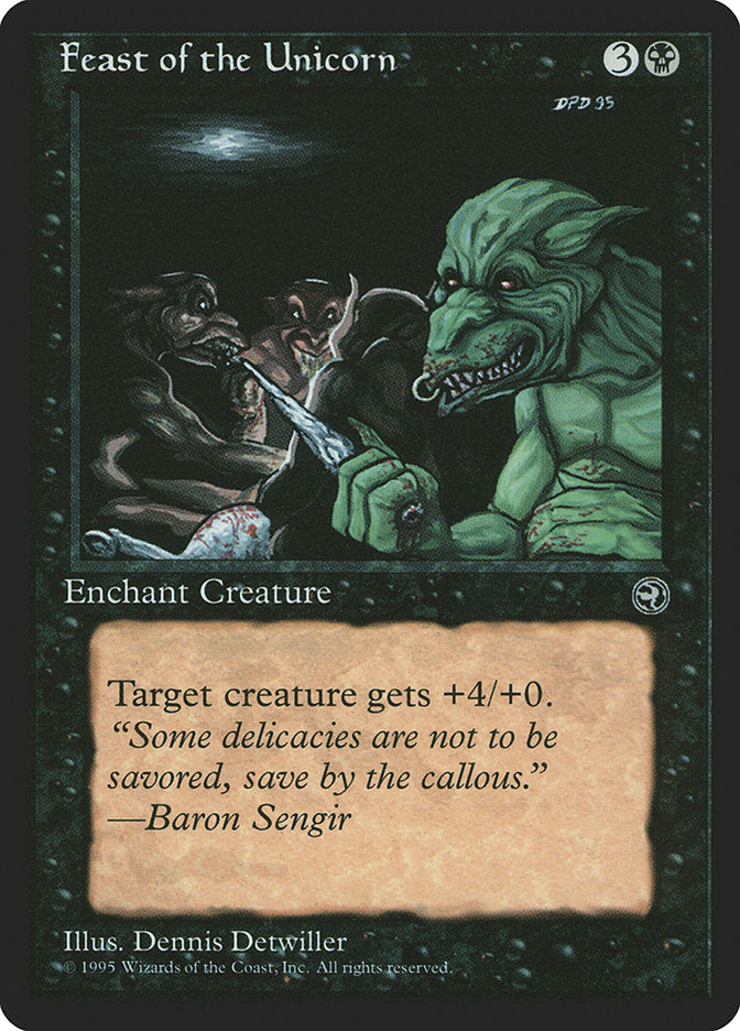 Feast of the Unicorn (Baron Sengir Flavor Text) [Homelands] - Magic: The Gathering - Card Brawlers | Quebec | Canada |