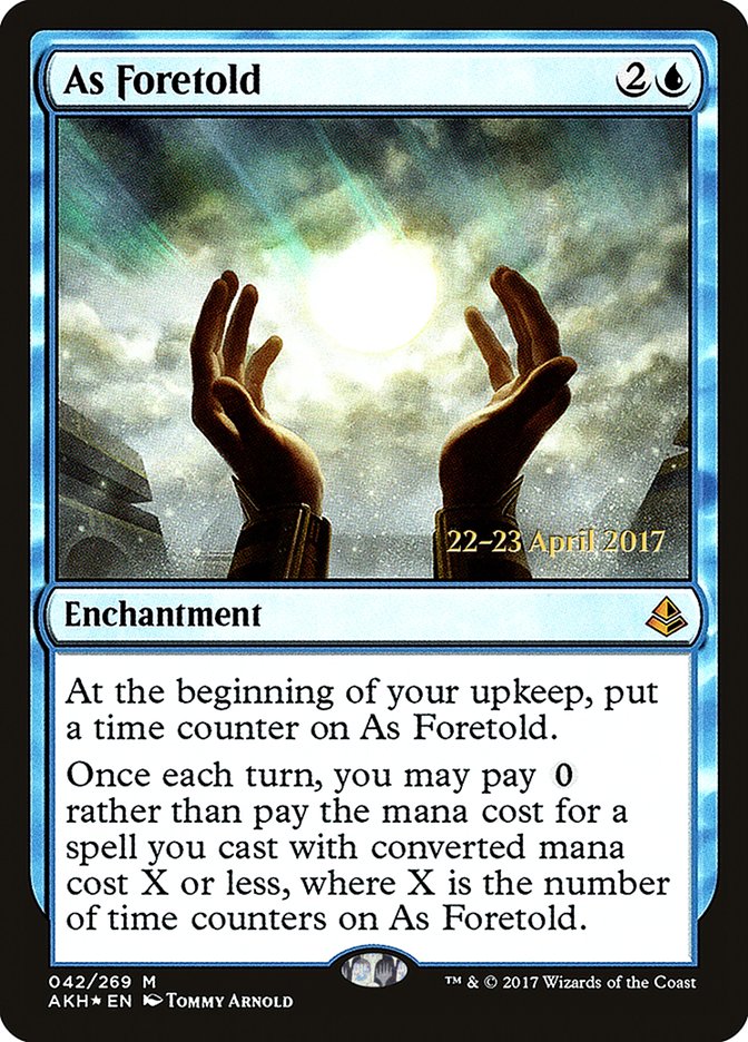 As Foretold [Amonkhet Prerelease Promos] - Magic: The Gathering - Card Brawlers | Quebec | Canada |