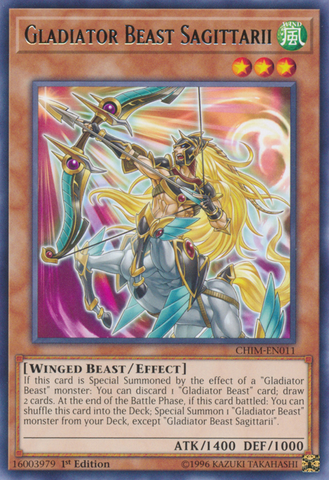 Gladiator Beast Sagittarii [CHIM-EN011] Rare - Yu-Gi-Oh! - Card Brawlers | Quebec | Canada |