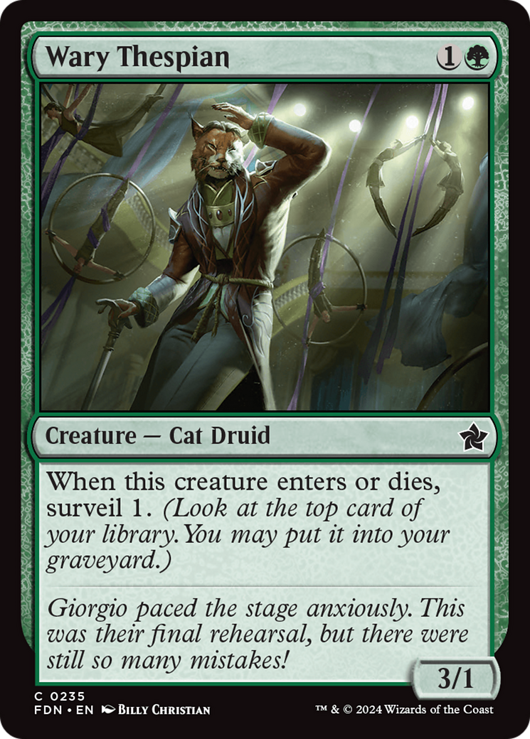 Wary Thespian [Foundations] - Magic: The Gathering - Card Brawlers | Quebec | Canada |