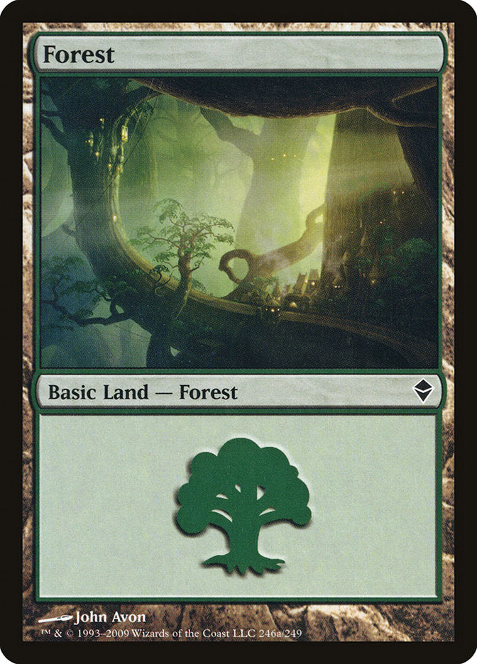 Forest (246a) [Zendikar] - Magic: The Gathering - Card Brawlers | Quebec | Canada |