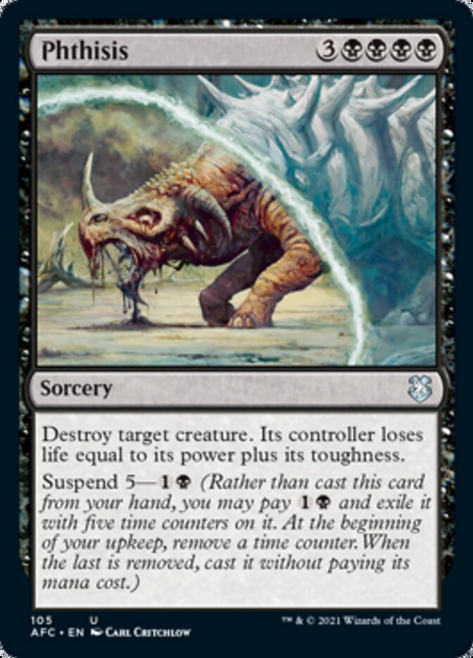 Phthisis [Dungeons & Dragons: Adventures in the Forgotten Realms Commander] - Magic: The Gathering - Card Brawlers | Quebec | Canada |