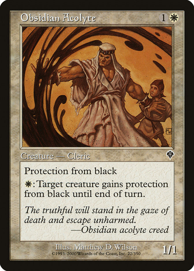Obsidian Acolyte [Invasion] - Magic: The Gathering - Card Brawlers | Quebec | Canada |