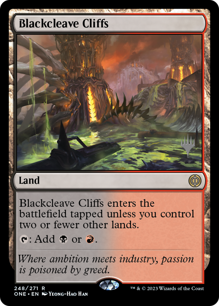 Blackcleave Cliffs (Promo Pack) [Phyrexia: All Will Be One Promos] - Magic: The Gathering - Card Brawlers | Quebec | Canada |
