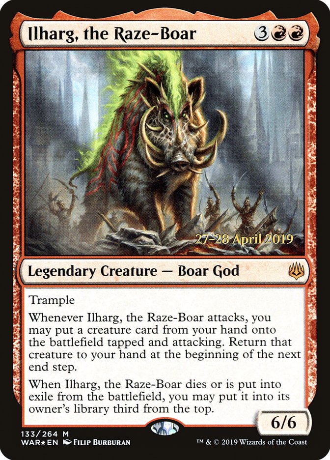 Ilharg, the Raze-Boar [War of the Spark Prerelease Promos] - Magic: The Gathering - Card Brawlers | Quebec | Canada |