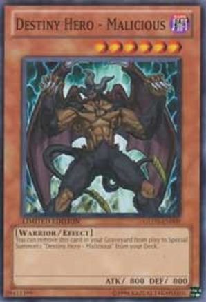 Destiny HERO - Malicious [GLD3-EN009] Common - Yu-Gi-Oh! - Card Brawlers | Quebec | Canada |