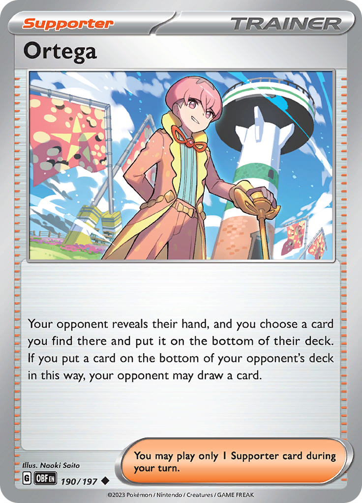 Ortega (190/197) [Scarlet & Violet: Obsidian Flames] - Pokémon - Card Brawlers | Quebec | Canada |