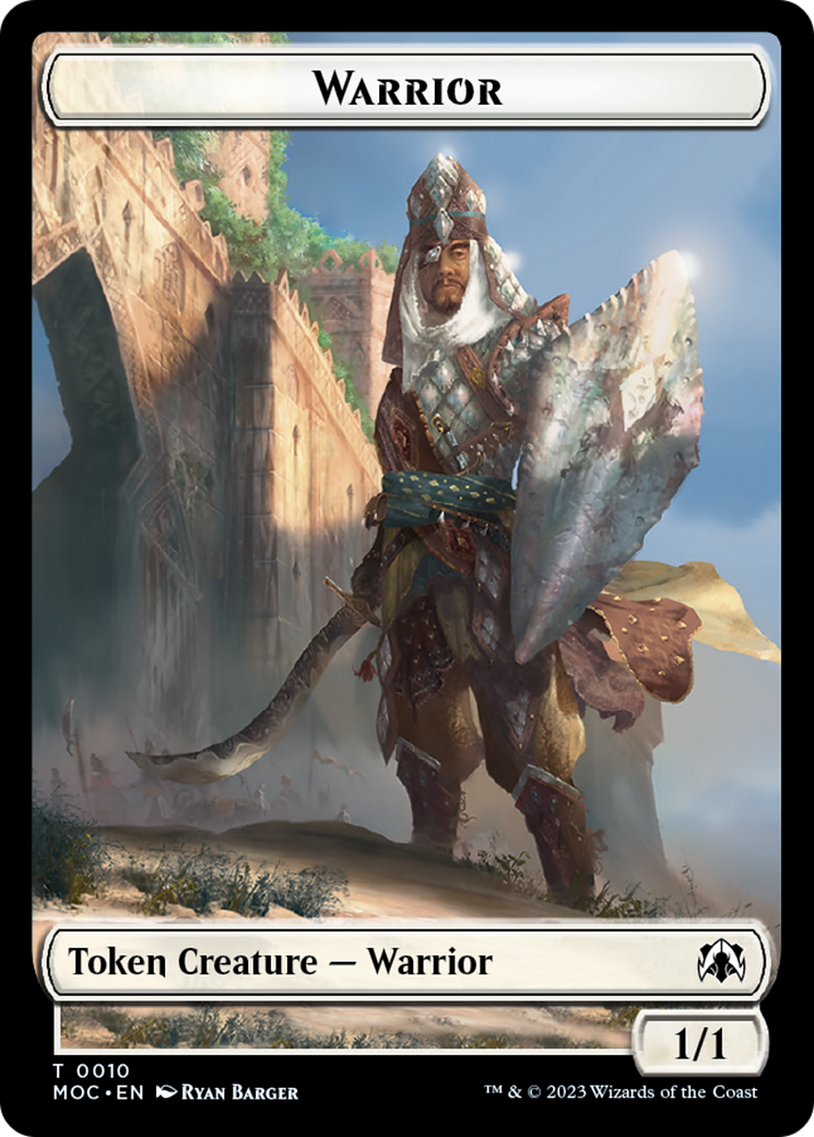 Warrior // Elspeth, Sun's Champion Emblem Double-Sided Token [March of the Machine Commander Tokens] - Magic: The Gathering - Card Brawlers | Quebec | Canada |