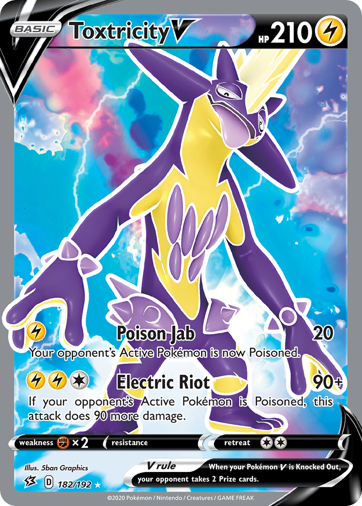 Toxtricity V (182/192) [Sword & Shield: Rebel Clash] - Pokémon - Card Brawlers | Quebec | Canada |