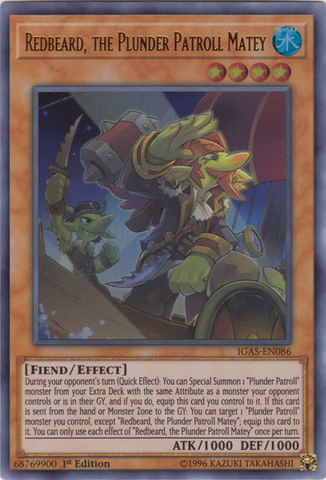 Redbeard, the Plunder Patroll Matey [IGAS-EN086] Ultra Rare - Yu-Gi-Oh! - Card Brawlers | Quebec | Canada |