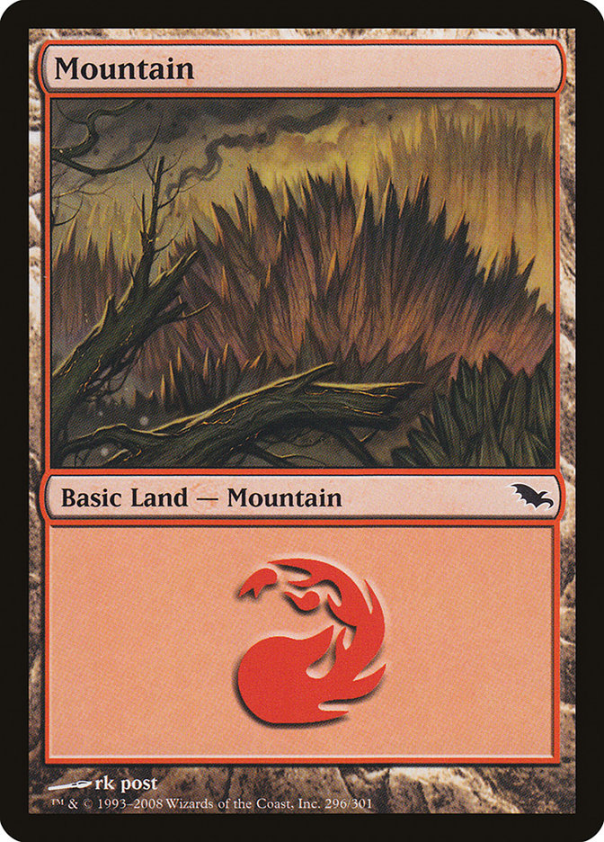 Mountain (296) [Shadowmoor] - Magic: The Gathering - Card Brawlers | Quebec | Canada |