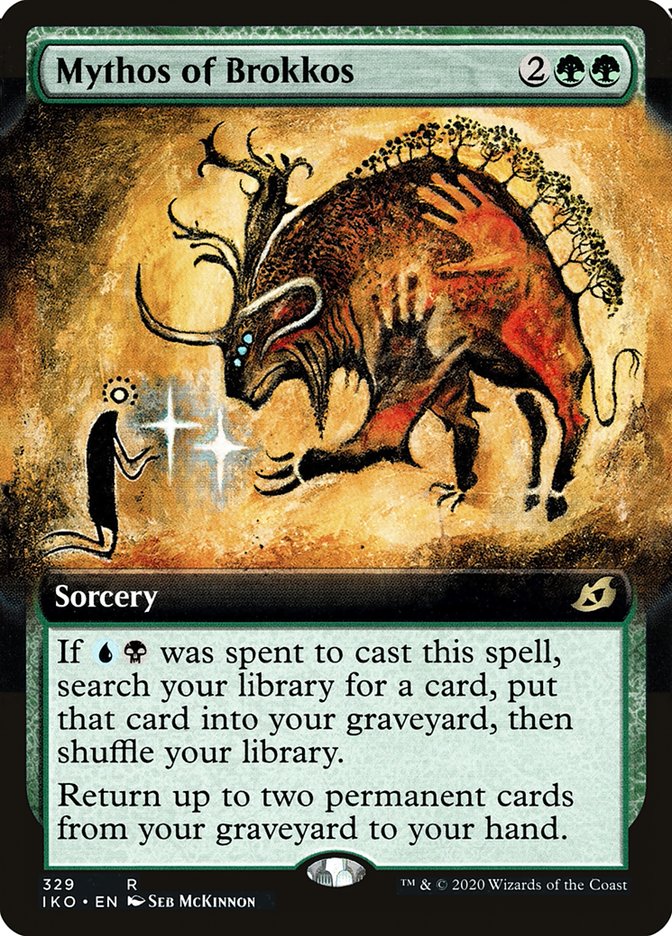 Mythos of Brokkos (Extended Art) [Ikoria: Lair of Behemoths] - Magic: The Gathering - Card Brawlers | Quebec | Canada |