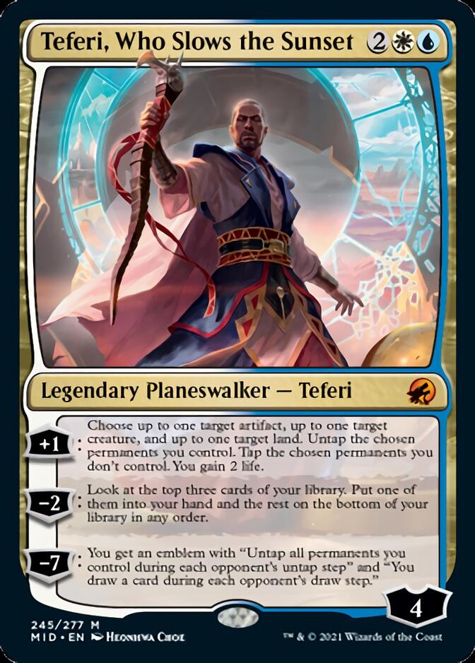 Teferi, Who Slows the Sunset [Innistrad: Midnight Hunt] - Magic: The Gathering - Card Brawlers | Quebec | Canada |