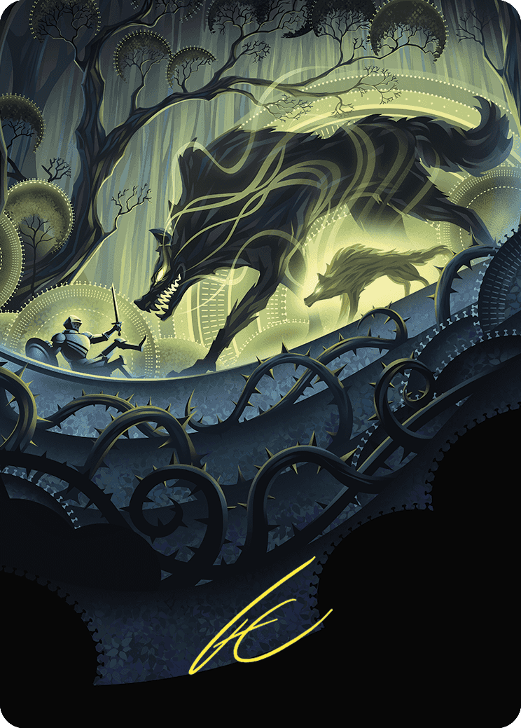 Unnatural Growth Art Card (Gold-Stamped Signature) [Wilds of Eldraine Art Series] - Magic: The Gathering - Card Brawlers | Quebec | Canada |
