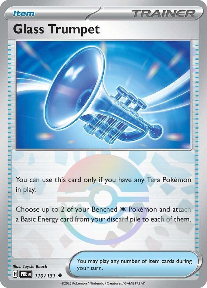 Glass Trumpet (110/131) (Poke Ball Pattern) [Scarlet & Violet: Prismatic Evolutions] - Pokémon - Card Brawlers | Quebec | Canada |