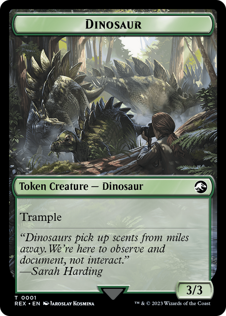 Copy // Dinosaur (0001) Double-Sided Token [The Lost Caverns of Ixalan Tokens] - Magic: The Gathering - Card Brawlers | Quebec | Canada |