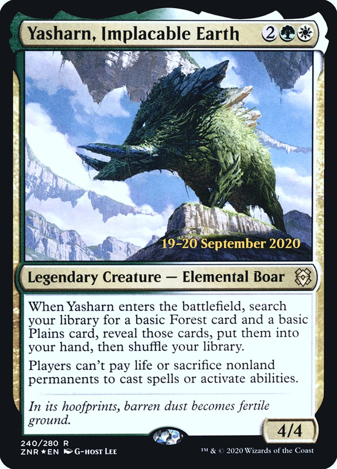 Yasharn, Implacable Earth [Zendikar Rising Prerelease Promos] - Magic: The Gathering - Card Brawlers | Quebec | Canada |