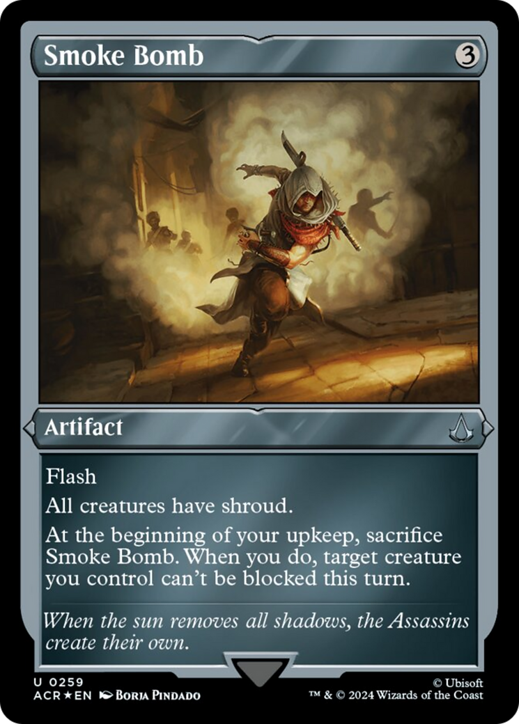 Smoke Bomb (Foil Etched) [Assassin's Creed] - Magic: The Gathering - Card Brawlers | Quebec | Canada |