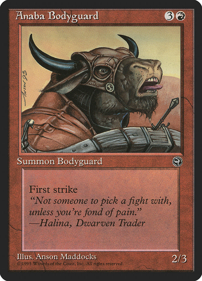 Anaba Bodyguard (Halina Flavor Text) [Homelands] - Magic: The Gathering - Card Brawlers | Quebec | Canada |