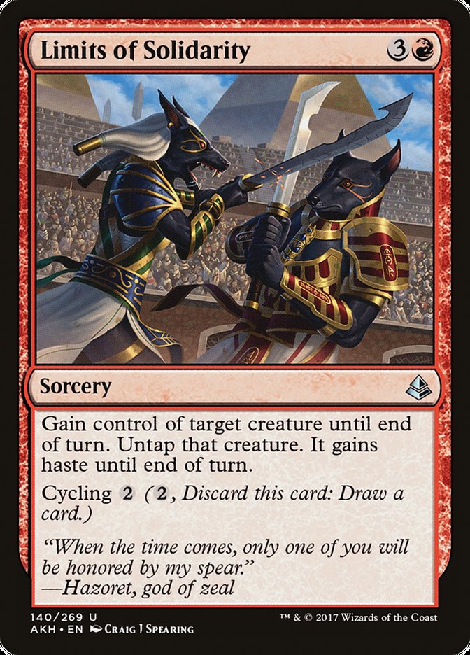 Limits of Solidarity [Amonkhet] - Magic: The Gathering - Card Brawlers | Quebec | Canada |