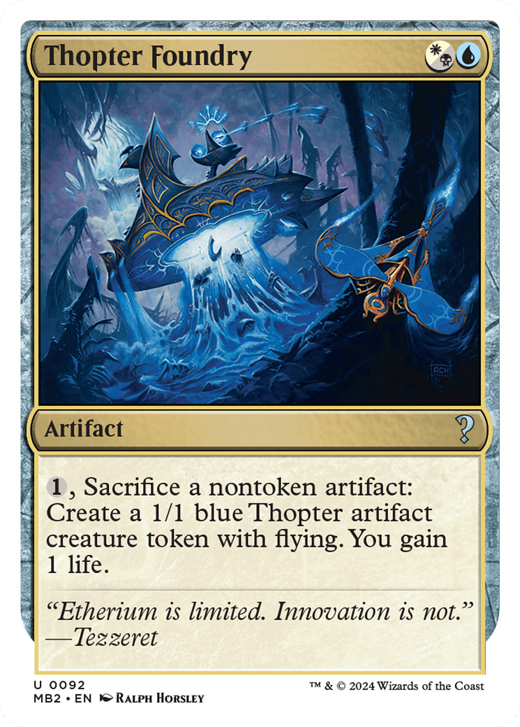 Thopter Foundry (White Border) [Mystery Booster 2] - Magic: The Gathering - Card Brawlers | Quebec | Canada |
