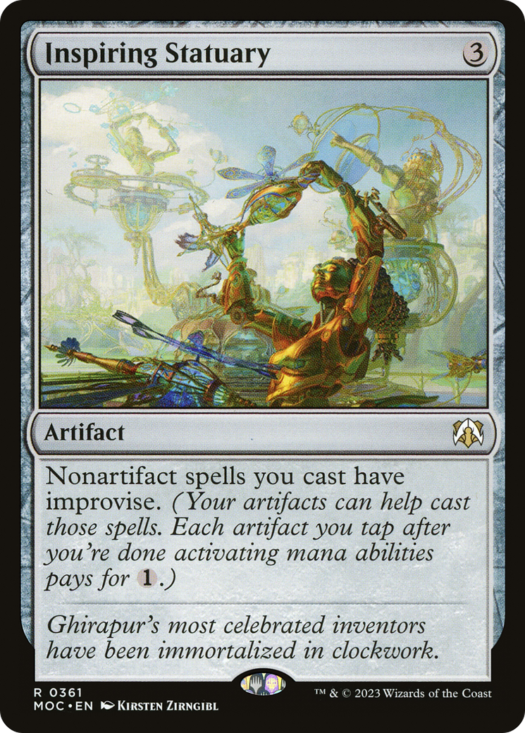 Inspiring Statuary [March of the Machine Commander] - Magic: The Gathering - Card Brawlers | Quebec | Canada |