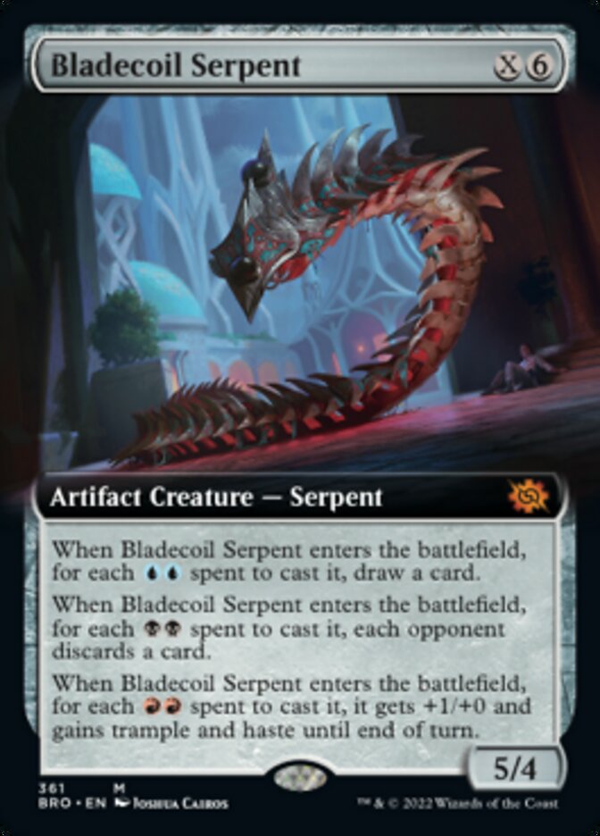 Bladecoil Serpent (Extended Art) [The Brothers' War] - Magic: The Gathering - Card Brawlers | Quebec | Canada |