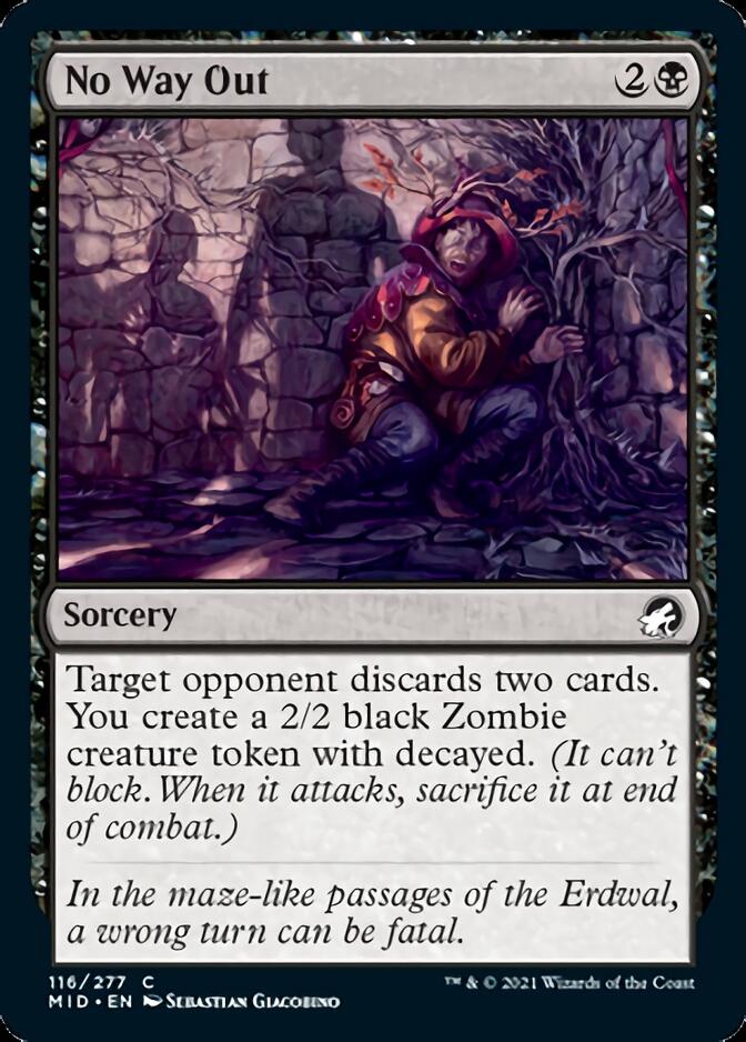 No Way Out [Innistrad: Midnight Hunt] - Magic: The Gathering - Card Brawlers | Quebec | Canada |
