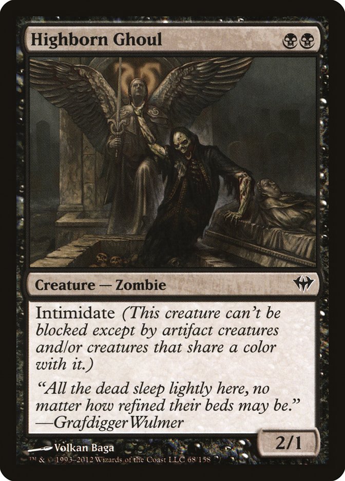 Highborn Ghoul [Dark Ascension] - Magic: The Gathering - Card Brawlers | Quebec | Canada |